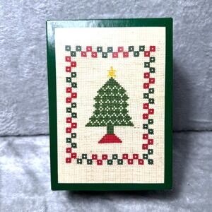 Vintage Christmas Greeting Cards Box Set of 50 w/ Envelopes & Record Book Unused